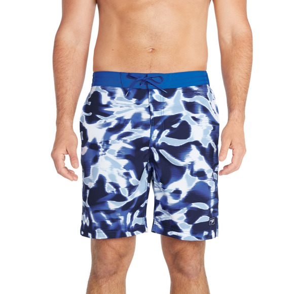 Speedo Men Printed Bondi Basin 9" Boardshorts Turkish Sea Size M - Picture 1 of 2